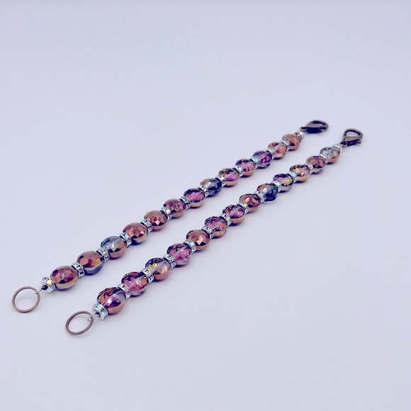 Donna Lynn Designs Jewelry - Twin Amber AB Crystal Bracelets